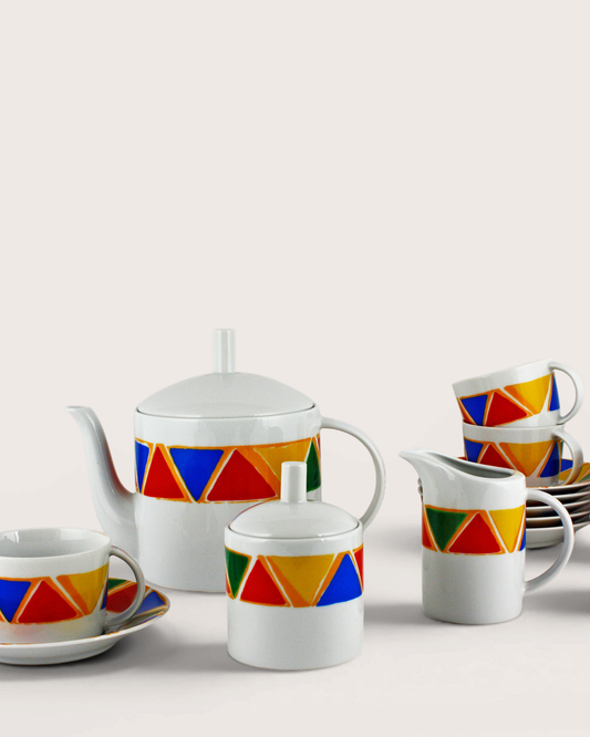 Servizio da caffè Tendentse, 9 pezzi – Alessandro Mendini per Alessi