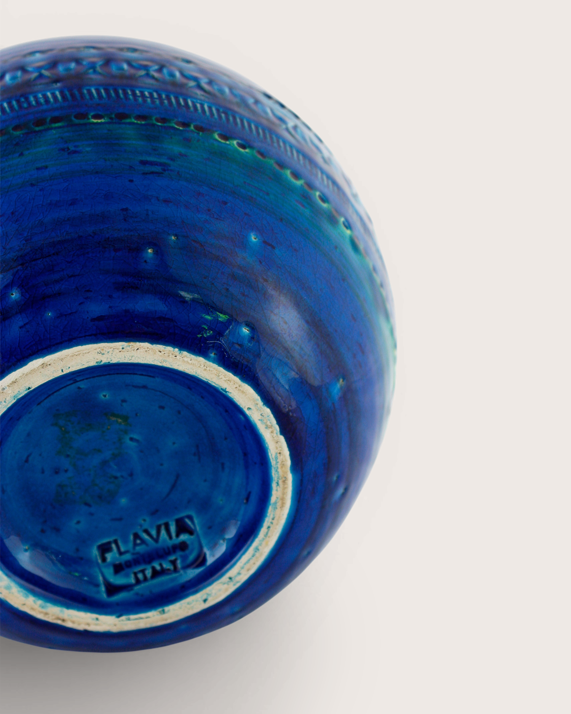 Vaso sferico Rimini Blu – Aldo Londi per Flavia Montelupo / Bitossi