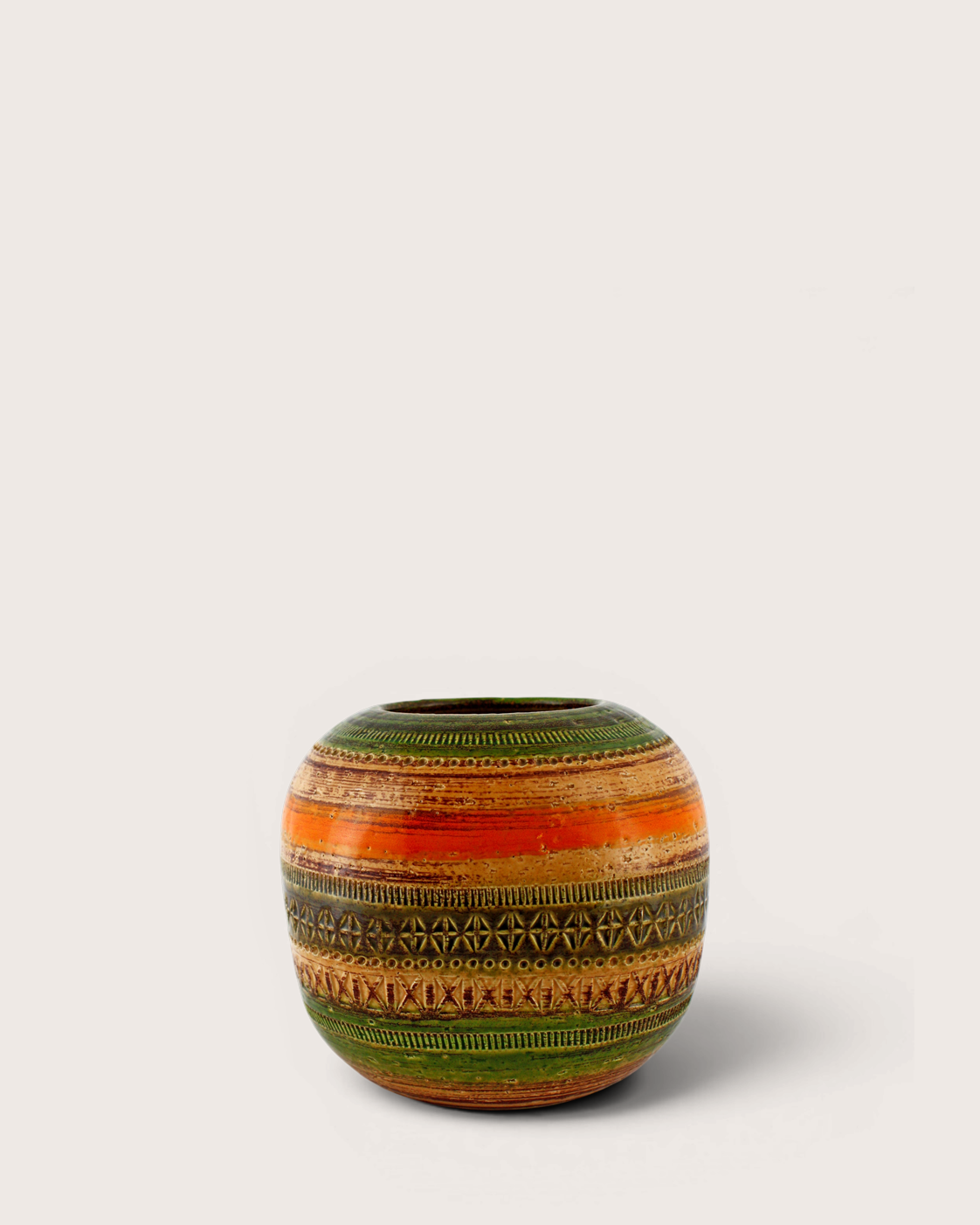 Vaso sferico Sahara – Aldo Londi per Ceramiche Paoli / Bitossi