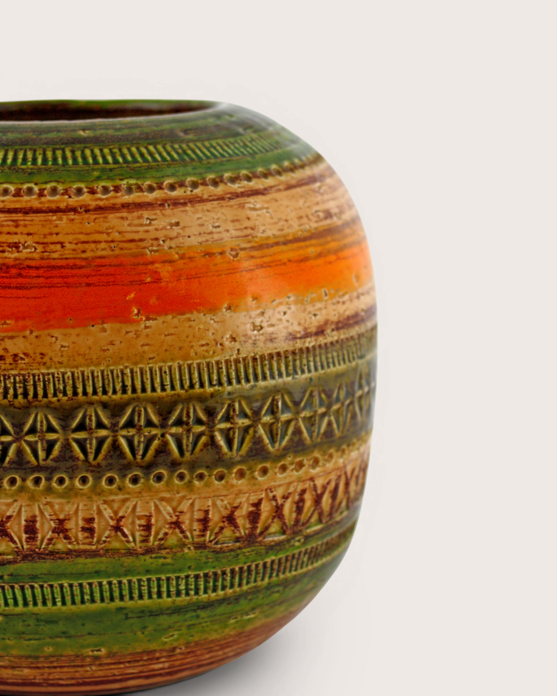 Vaso sferico Sahara – Aldo Londi per Ceramiche Paoli / Bitossi