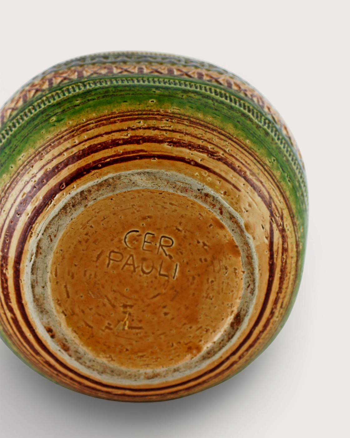 Vaso sferico Sahara – Aldo Londi per Ceramiche Paoli / Bitossi