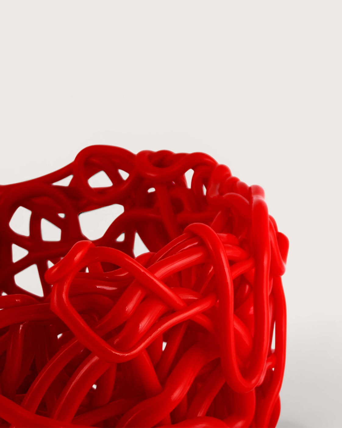 Vaso Senzafine Round Rosso – Gaetano Pesce per Meritalia