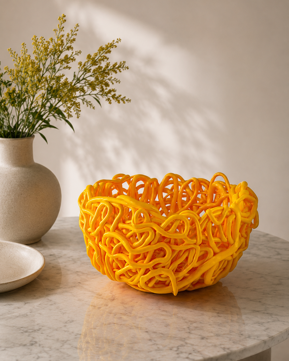 Vaso Senzafine Round Giallo – Gaetano Pesce per Meritalia