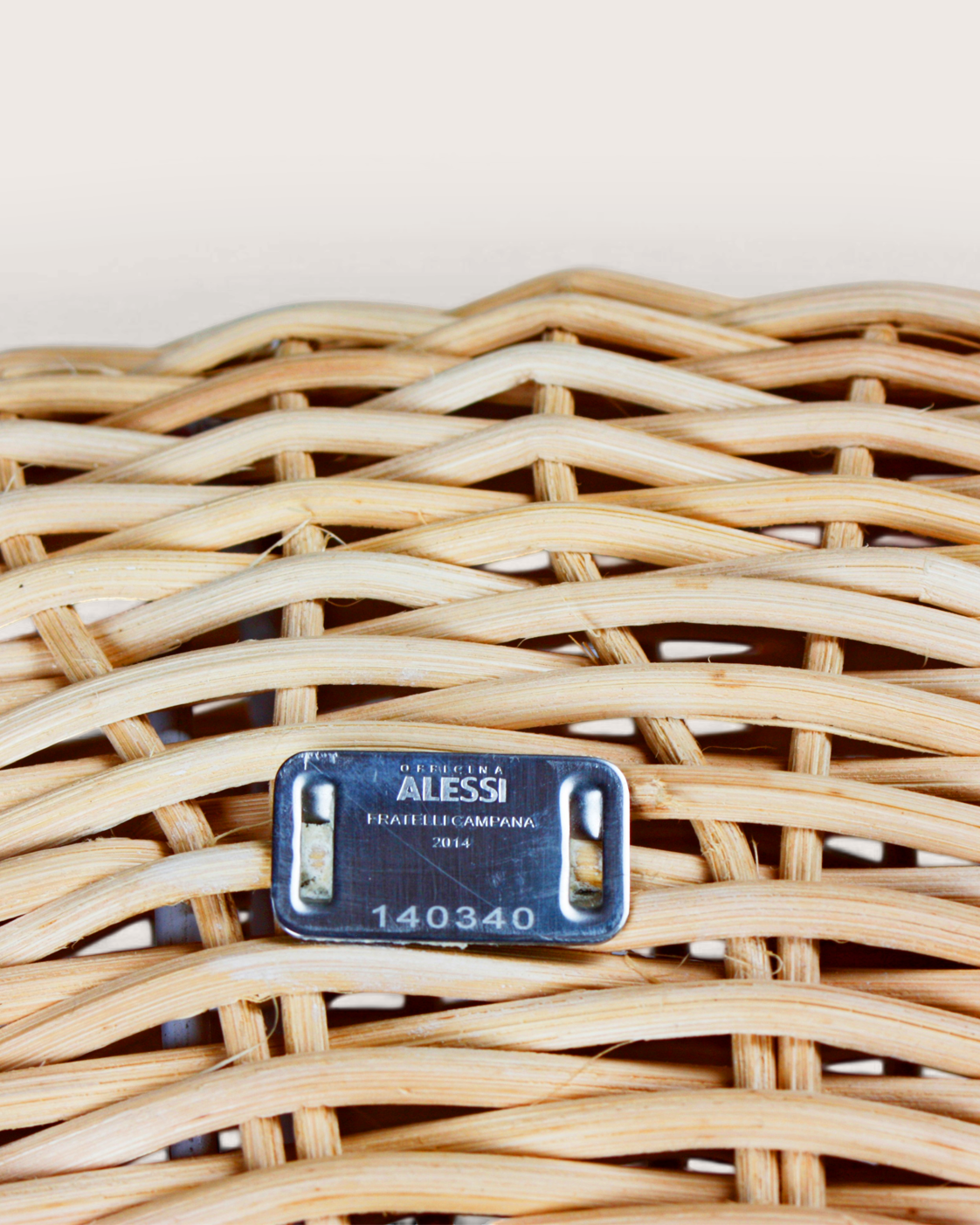 Centrotavola Vime FC24 in rattan – Fratelli Campana per Alessi