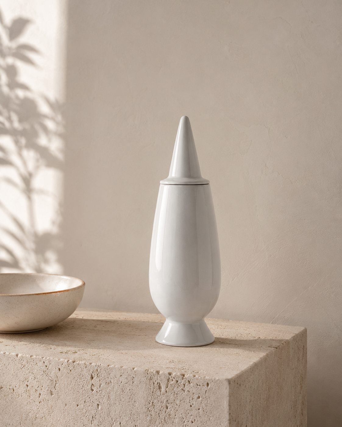 Vaso con coperchio 100% Make-Up – Alessandro Mendini per Alessi