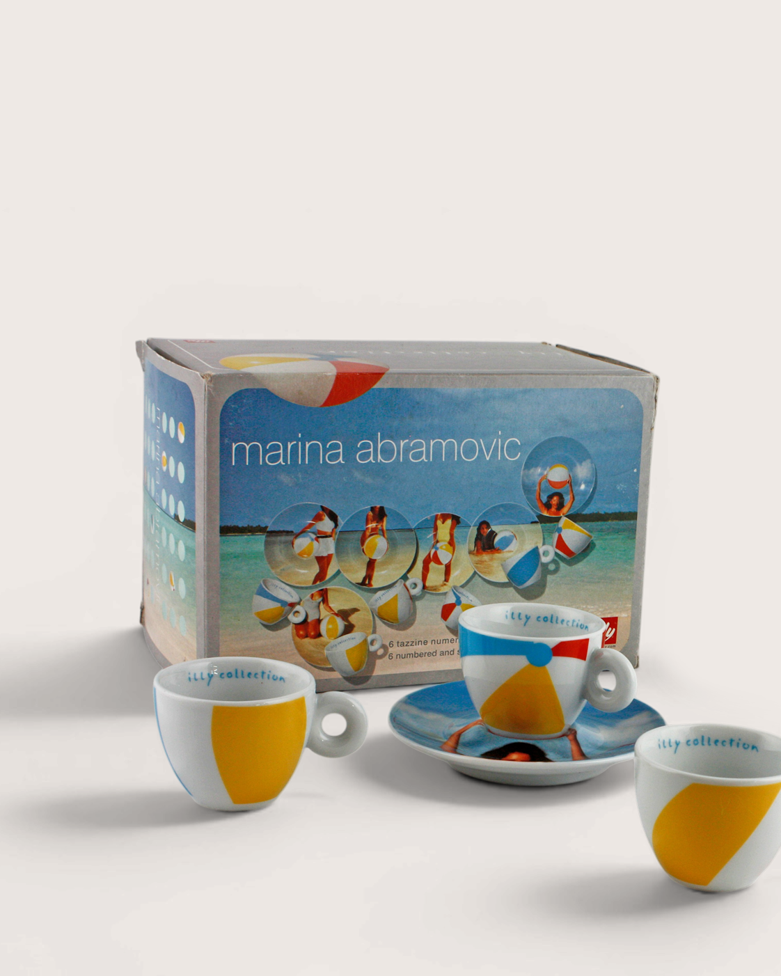 illy Art Collection 2002 6er-Set Espressotassen – Marina Abramović