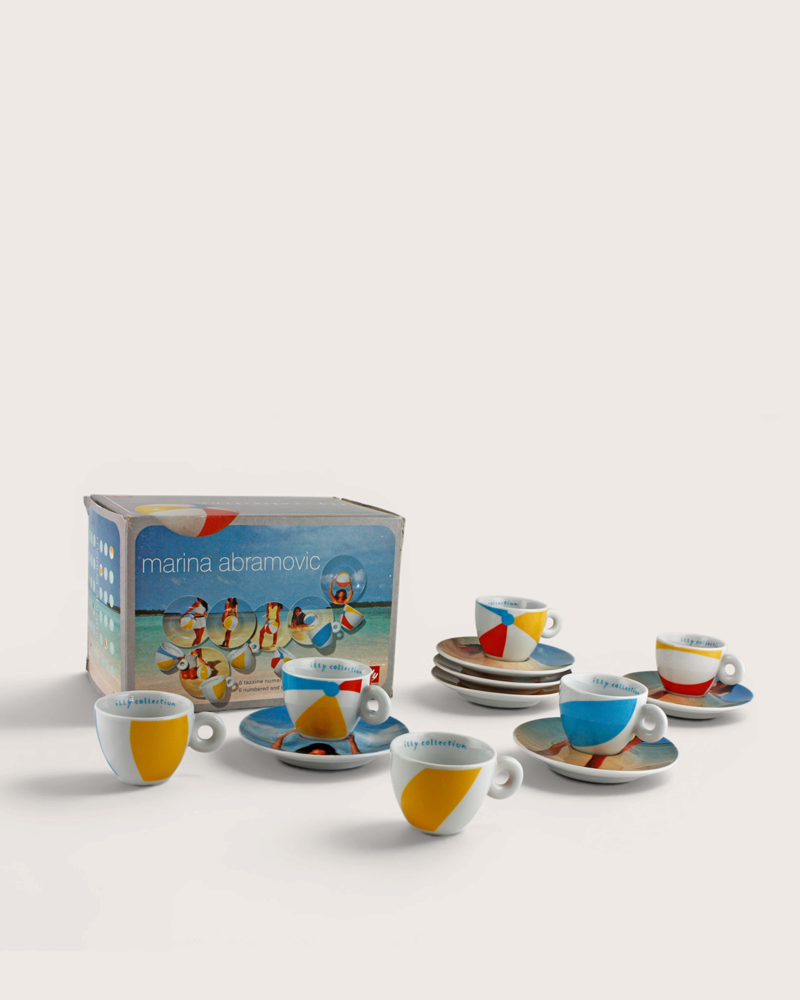 illy Art Collection 2002 6er-Set Espressotassen – Marina Abramović