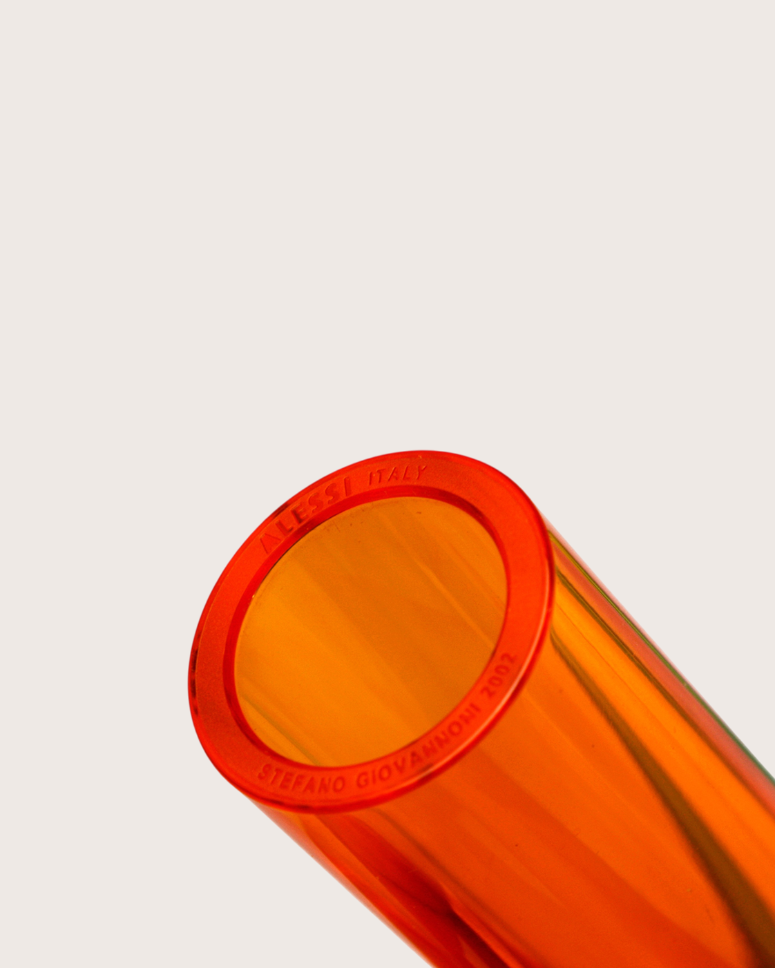 Vaso monofiore Flute SG50 O – Stefano Giovannoni per Alessi