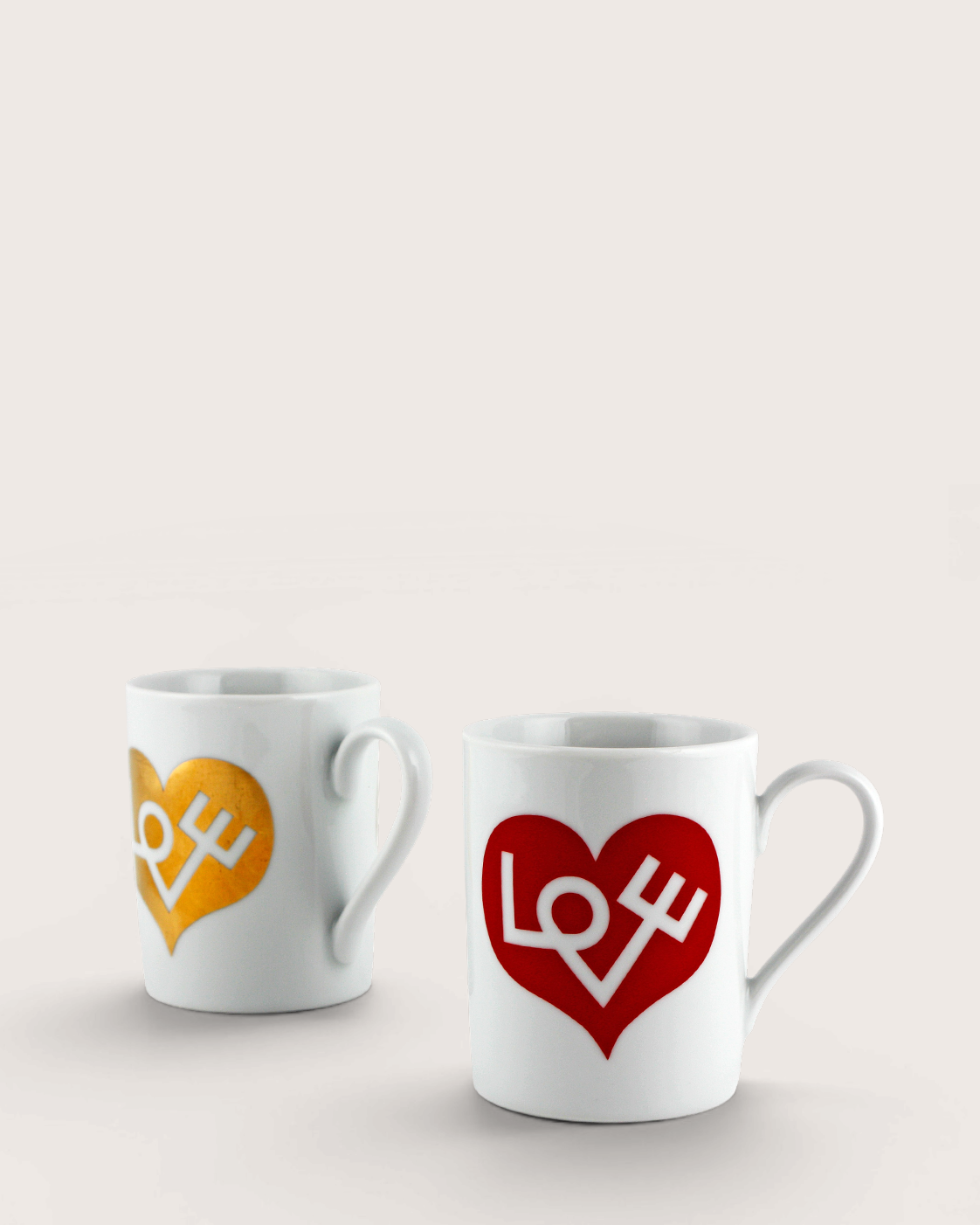 Coppia di tazze Coffee Mugs Love Heart – Alexander Girard per Vitra