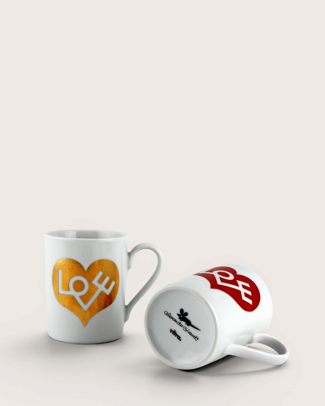 Coppia di tazze Coffee Mugs Love Heart – Alexander Girard per Vitra