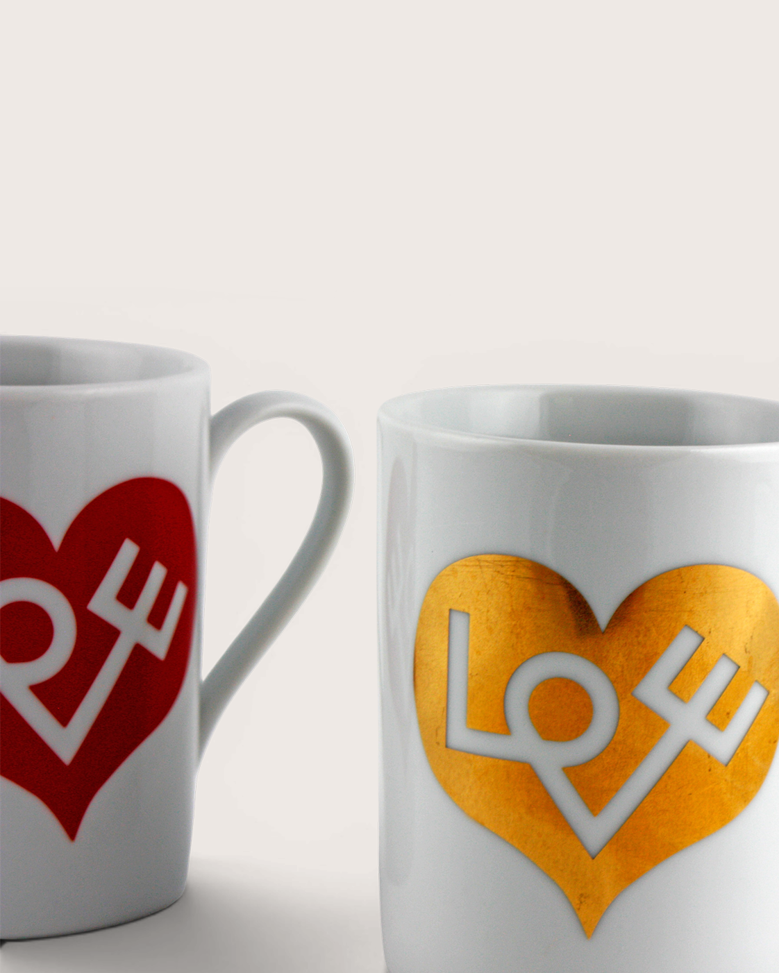 Coppia di tazze Coffee Mugs Love Heart – Alexander Girard per Vitra