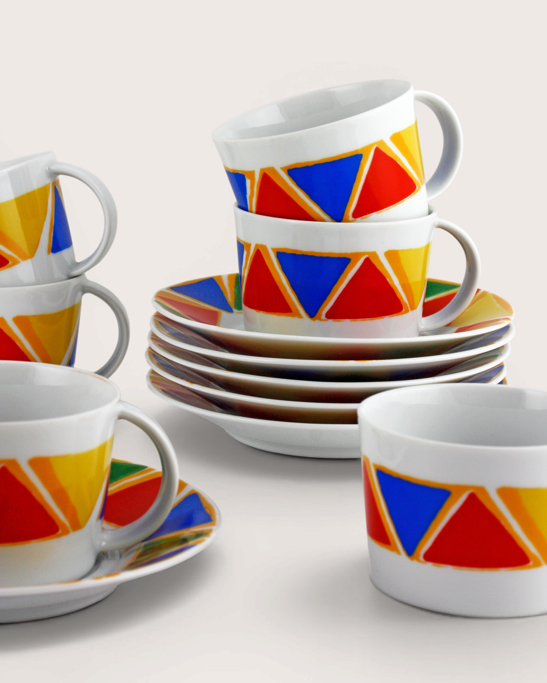 Servizio da caffè Tendentse, 9 pezzi – Alessandro Mendini per Alessi