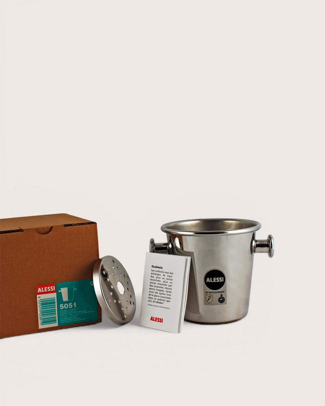 Secchiello ghiaccio 5051 (2004) – Ettore Sottsass per Alessi